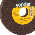 Rebolo reto 6" x 3/4" fino VONDER