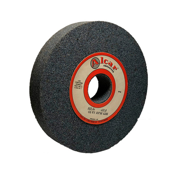 Rebolo Reto Pedra Esmeril Comum 8 X 3/4 X 1.1/4pol - 203x19m