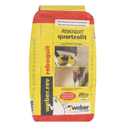 Argamassa Reboquit Massa para Reboco Interno e Externo Branca 20kg Quartzolit