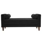 Recamier 140cm Charme Veludo Preto - Gran Belo
