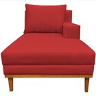 Recamier 165cm Corino Almeria Maranata Estofados Vermelho