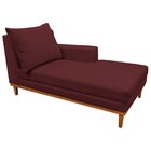 Recamier 165cm Suede Almeria Maranata Estofados Bordô