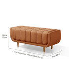 Recamier Alemanha 1,50m Com Base Madeira Linho Sofatec