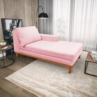 Recamier Almeria 165cm Suede Maranata Estofados Rosa Bebê
