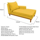 Recamier Almeria Corino Maranata Estofados Amarelo