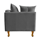 Recamier Azura 140cm Com Almofada Lado Direito Suede - Doce S