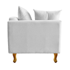 Recamier Azura 140cm Com Almofada Lado Direito Suede - Doce S