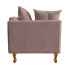 Recamier Azura 185cm Com Almofada Lado Direito Linho - Doce S