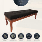 Recamier Banco Isabela 140 Cm Retrô Pés Luiz Xv Estofado Made