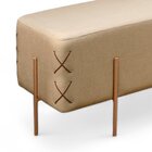 Recamier Banco Luxo Eros Moderno Bege