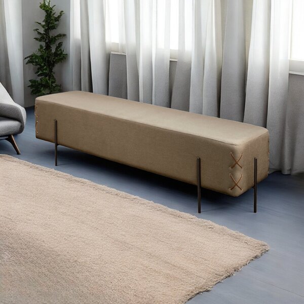 Recamier Banco Luxo Eros Sala De Estar Cappuccino