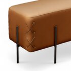 Recamier Banco Luxo Eros Sala De Estar Caramelo