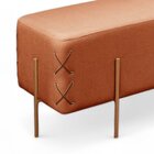 Recamier Banco Luxo Eros Sala De Estar Terracota