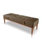 Recamier Banco Puff Roma Suede Marrom 11