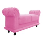 Recamier Barcelona Namoradeira Calçadeira Suede Com Strass D'