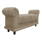 Recamier Barcelona Namoradeira Calçadeira Suede Com Strass M1