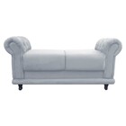 Recamier Barcelona Namoradeira Calçadeira Suede M11 - D'rossi