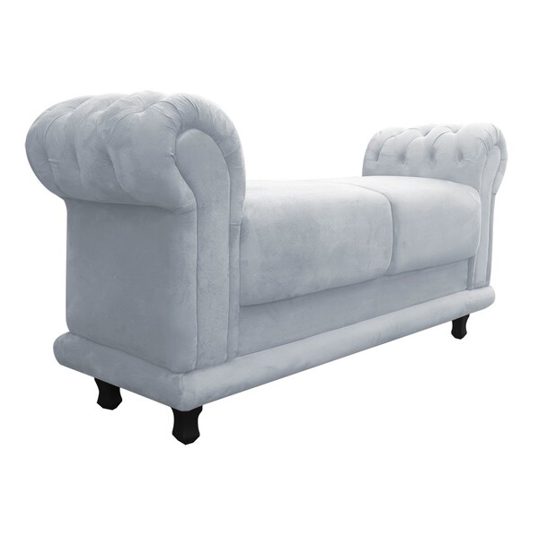 Recamier Barcelona Namoradeira Calçadeira Suede M11 - D'rossi