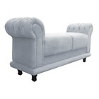 Recamier Barcelona Namoradeira Calçadeira Suede M11 - D'rossi