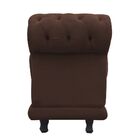 Recamier Barcelona Namoradeira Suede Marrom - D'rossi