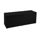 Recamier Baú 0,90m Madrid Suede Preto Dal Poz Estofados
