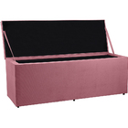 Recamier Baú 0,90m Madrid Suede Rosa Dal Poz Estofados