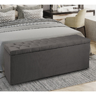 Recamier Baú 1,95m Madrid Suede Cinza Dal Poz Estofados