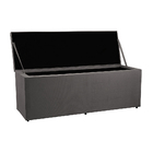 Recamier Baú 1,95m Madrid Suede Cinza Dal Poz Estofados