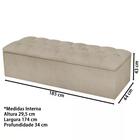 Recamier Bau 185cm Madeira Dallas Tec A103 At Móveis