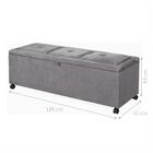 Récamier Baú Cama Casal King Lorena 185x31x43sued