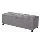 Récamier Baú Cama Casal King Lorena 185x31x43sued