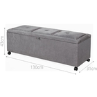 Récamier Baú Cama Casal Lorena 130x31x43 Sued