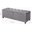 Récamier Baú Cama Casal Queen Favaro 150x31x43 Sued