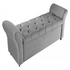 Recamier Baú Casal 140cm Detroit Tec Veludo 15201 - Zidi