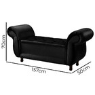 Recamier Baú Divã Para Cama Queen 1,60 Milano Veludo - Star C