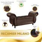 Recamier Baú Divã Para Cama Queen 1,60 Milano Veludo - Star C