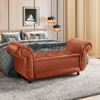 Recamier Baú Divã Para Cama Queen 1,60 Milano Veludo - Star C