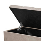 Recamier Baú Em Madeira Estofado Atraente 1,83 Metros