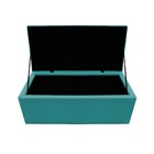 Recamier Baú Estofada Mel 195 Cm King Size Com Capitonê Suede