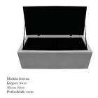 Recamier Baú Estofada Mel 90 Cm Solteiro Com Capitonê  Suede