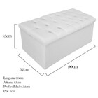 Recamier Baú Estofada Mel 90 Cm Solteiro Com Capitonê  Suede