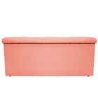 Recamier Baú Estofada Mel 90 Cm Solteiro Com Capitonê  Suede