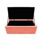 Recamier Baú Estofada Mel 90 Cm Solteiro Com Capitonê  Suede