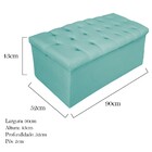 Recamier Baú Estofada Mel 90 Cm Solteiro Com Capitonê  Suede