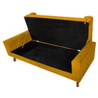 Recamier Baú Félix Casal 140cm Suede Mostarda - Amarena Móveis