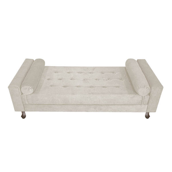 Recamier Baú Félix King Size 195 Cm Suede - Amarena Móveis -