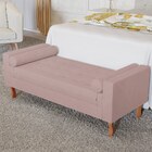 Recamier Baú Félix King Size 195 Cm Suede - Amarena Móveis -