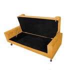 Recamier Baú Félix King Size 195 Cm Suede - Amarena Móveis -