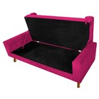 Recamier Baú Félix King Size 195cm Suede Pink - Amarena Móveis