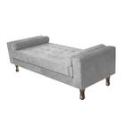Recamier Baú Félix Queen Size 160 Cm Suede - Amarena Móveis -